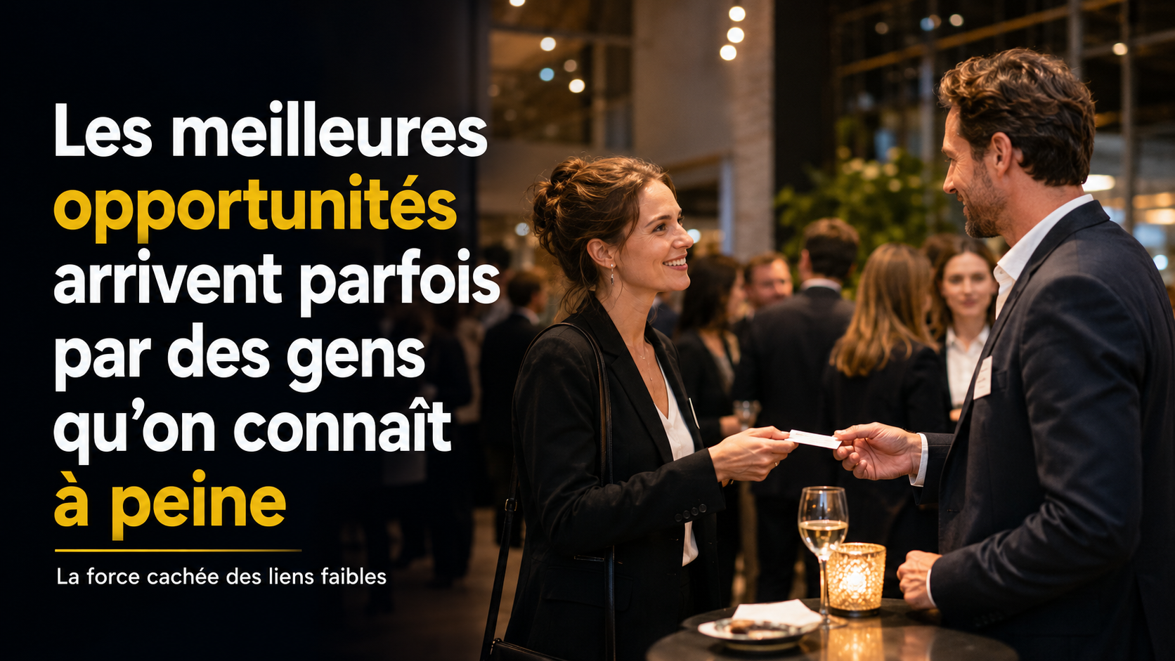 Image de l’article : Les meilleures opportunités arrivent parfois par des gens qu’on connaît à peine.